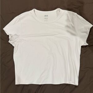 Uniqlo White Crop Top